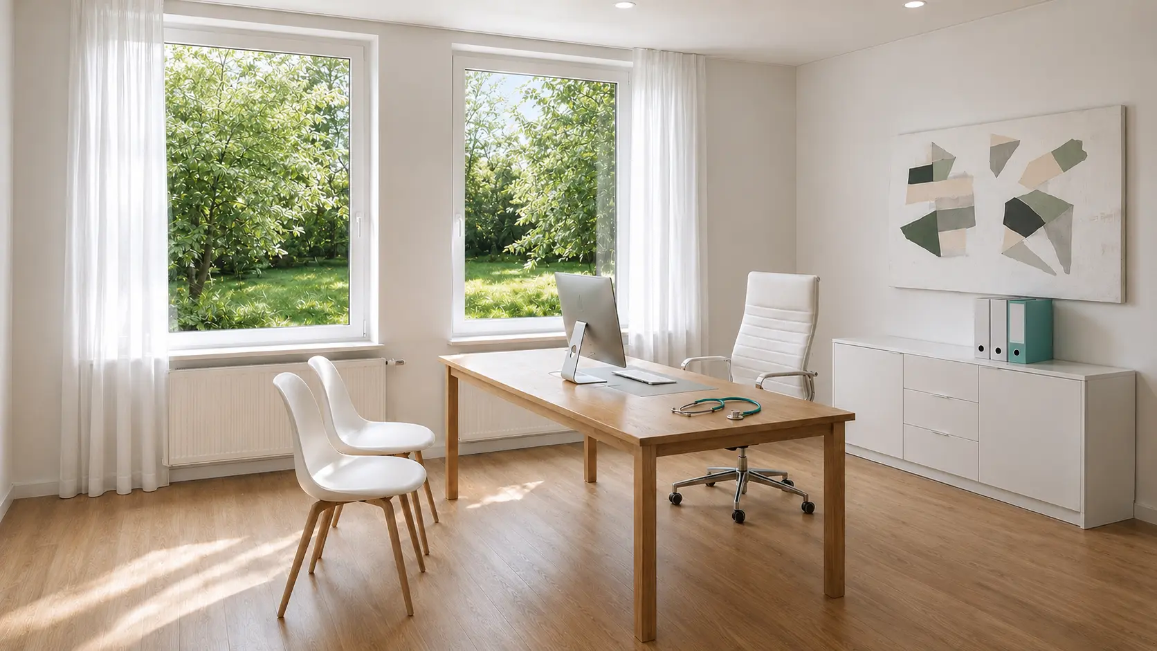 Helles Sprechzimmer